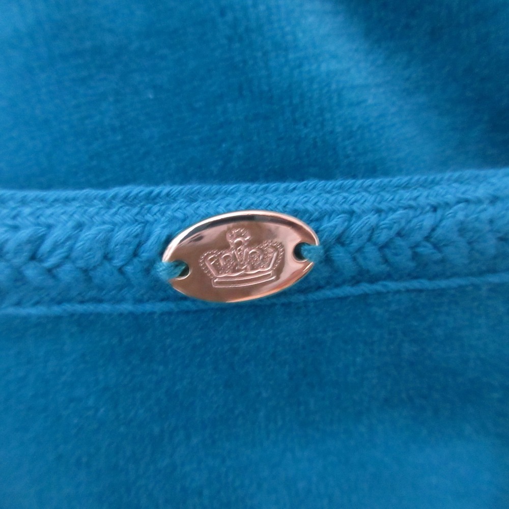 Juicy‎ Couture Shorts Small Blue Velour Y2K 90s Lounge Pull On Comfort Cozy - Picture 6 of 9